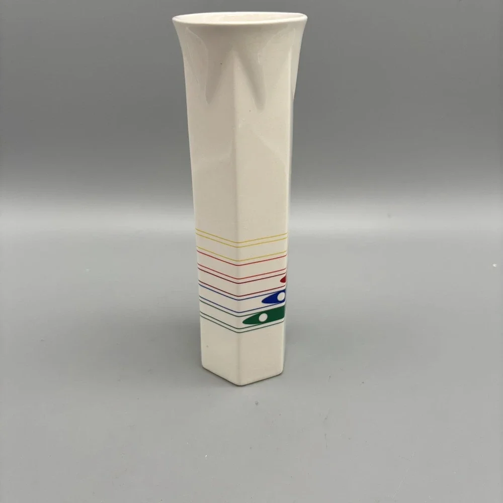 Vintage FTD Rainbow Vase 7